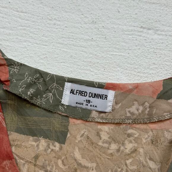 Reworked Vintage 90s Alfred Dunner Short Sleeve Cardigan, Size 18 - Picture 4 of 6